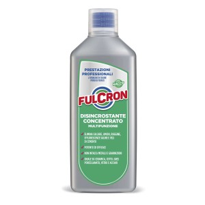 Flacone di Fulcron disincrostante concentrato per pulizia, multifunzione.