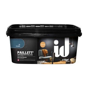 Secchio di pittura effetto t.b.t. "Paillett'" per decorare pareti, colore 18 Flash.