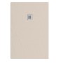 Piatto doccia beige t.b.t. con scarico quadrato.