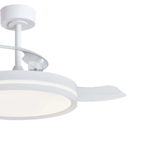 Plafoniera ventilatore LED Luna 5710 lm 3000-5000 K Ø106x 32,5x45 cm