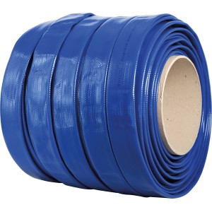 Tubo flessibile blu Fitt Hi-Flat, Ø 25 mm, arrotolato. Tubo da giardino piatto al metro per irrigazione.