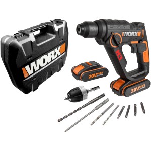 Worx Tassellatore a batteria WX390.1 Solo con accessori e valigetta.
