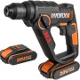 Worx Tassellatore a batteria WX390.1 Solo con batteria, ideale per forare a percussione pietra e cemento.