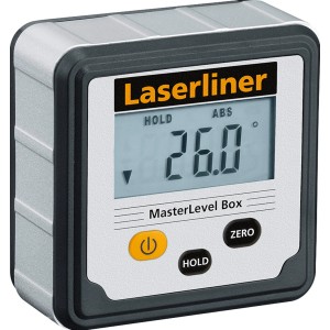Laserliner MasterLevel Box: Livella digitale per trasferimento angoli con display.