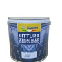 Barattolo di pittura stradale nera per cemento.