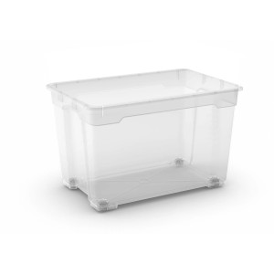 Contenitore/Box in plastica trasparente t.b.t. per lo stoccaggio.