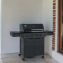 Barbecue a gas Jamestown 4 bruciatori nero 144x56x118 cm
