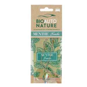 Bioauto Nature Profumatore auto Menta: Cartoncino profumato per auto.