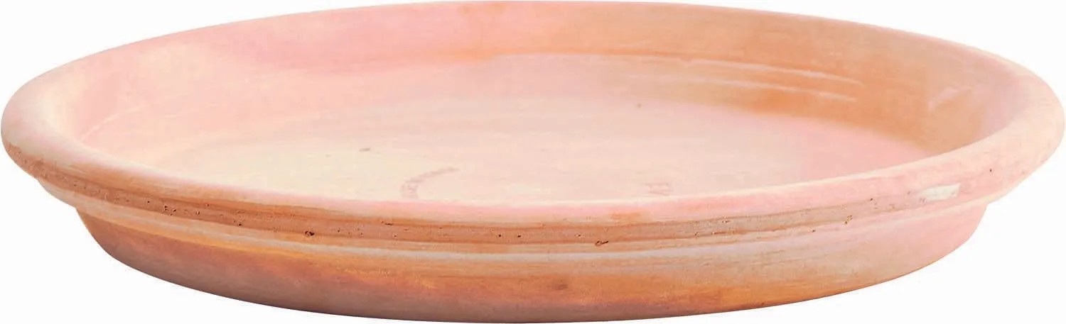 Garneck Set di 5 Sottovasi in Terracotta Rotondi da 10 Cm - Piattini in Ceramica per Vasi