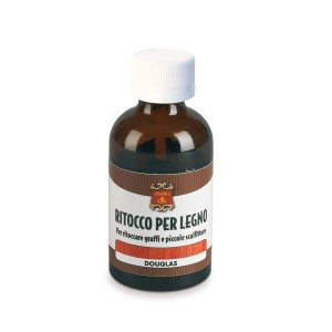 t.b.t. trattamento legno in flacone di vetro marrone con tappo bianco.