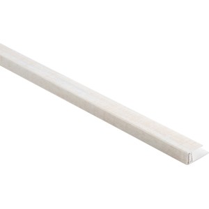 Profilo terminale Grosfillex Datcha bianco, a clip per pannelli da 5-8 mm, lunghezza 260 cm.