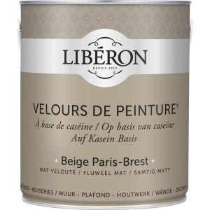 Idropittura lavabile Velours de Peinture Liberon Beige Paris-Brest 2,5 L