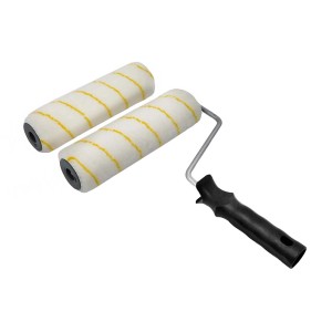 Rullo per pittura t.b.t. con due rulli per un'applicazione uniforme.