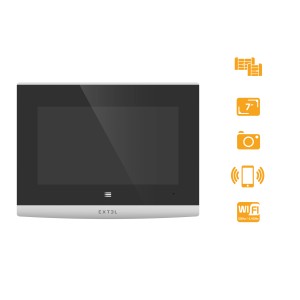 Citofono t.b.t. con display da 7 pollici e funzione Wi-Fi.