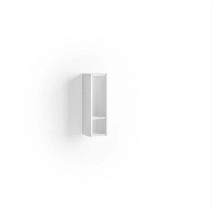 Mobile pensile da bagno t.b.t. bianco con un ripiano.