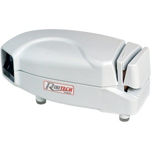 Affilacoltelli elettrico Ribitech, bianco. Per affilare Coltelli.