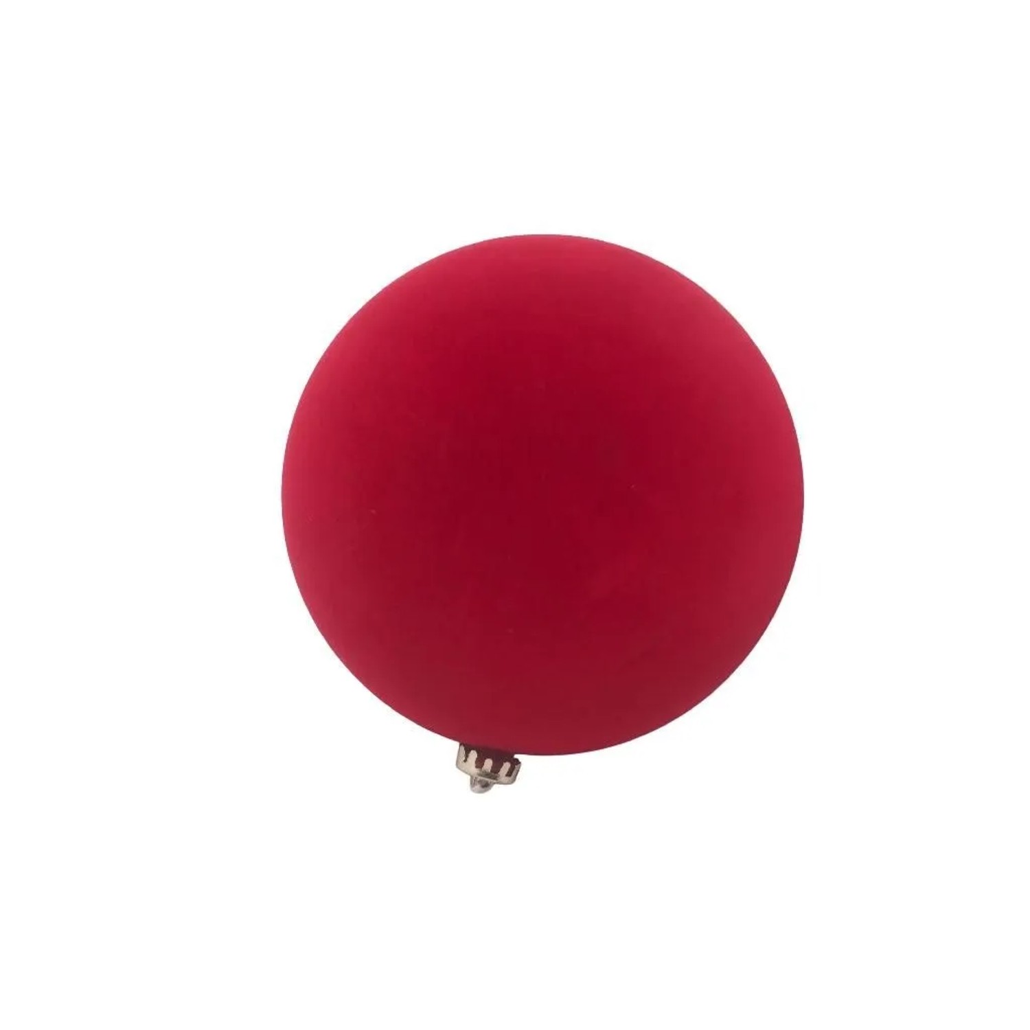 20cm Rulur Pallina di Natale in plastica effetto velluto rosso Ø 20 cm acquista da OBI