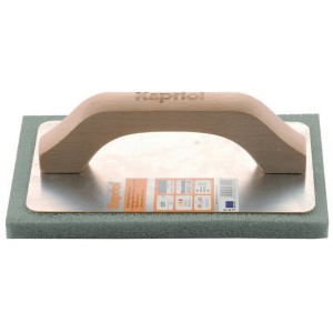 t.b.t. Spugna per lavori di piastrellatura con manico in legno.