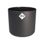 Vaso per fiori rotondo Elho B.For Soft color antracite con diametro di 24,7 cm.