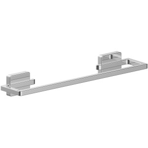 Portasciugamani moderno color argento per il bagno.