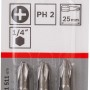 Bosch Inserto a croce Pro PH2, confezione da 3, extra duro per avvitatura.