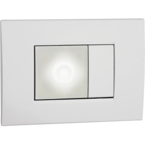 Placca bianca t.b.t. per interruttori e dimmer