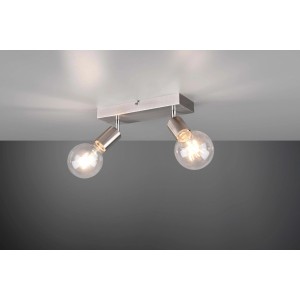 Faretti t.b.t. moderni con due luci per il soffitto.