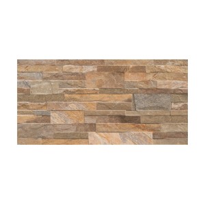 Piastrella da rivestimento effetto pietra, marrone-beige, per interni.