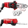 Einhell Power X-Change GE-HC 18 Li T Solo potatore a batteria con attacco motosega girevole.