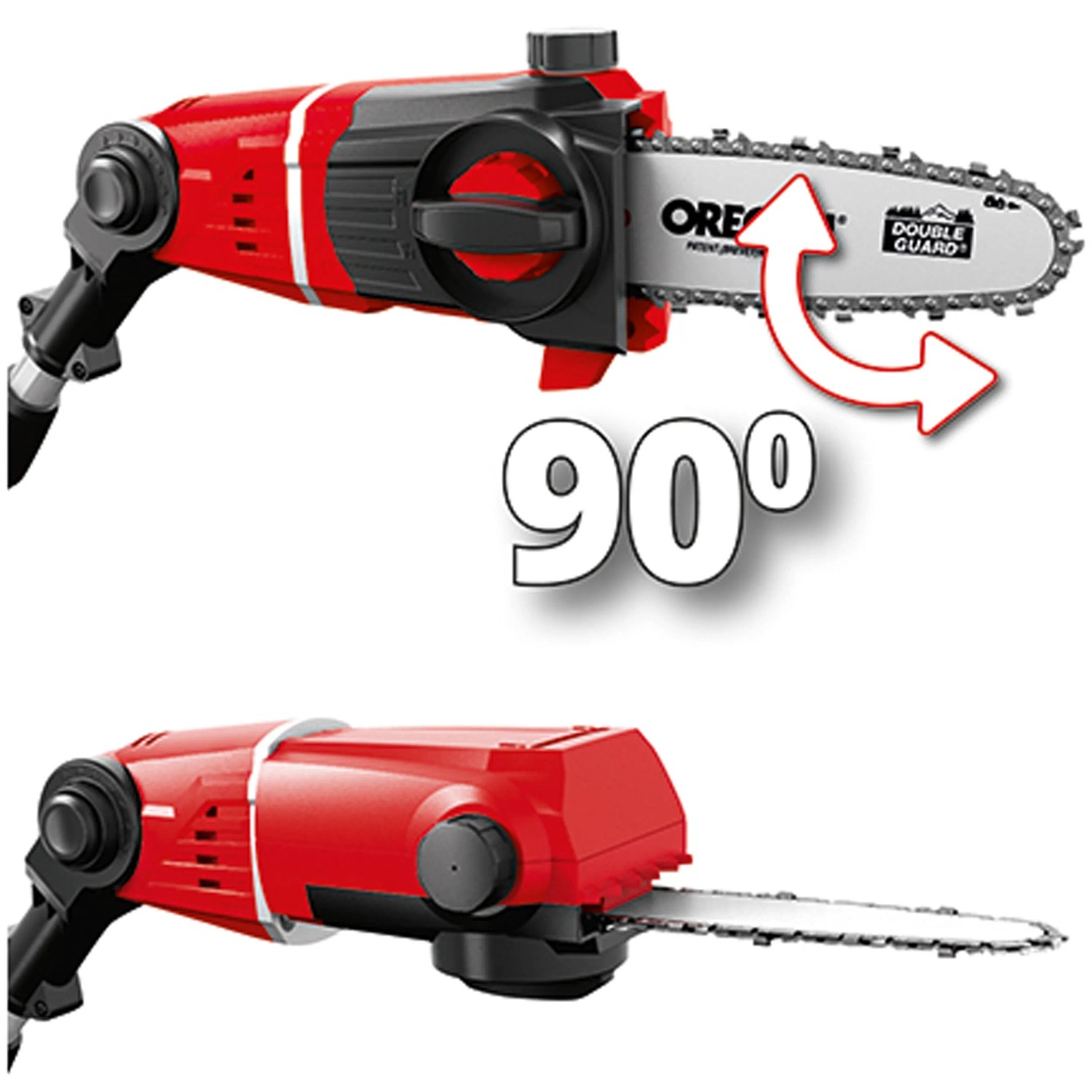 Einhell Power X-Change GE-HC 18 Li T Solo potatore a batteria con attacco motosega girevole.