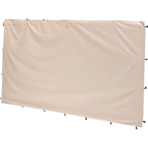 Pannello laterale beige per gazebo, accessorio da giardino.
