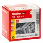 Scatola di tasselli Fischer SX Plus 5 S, 5 mm, 100 pezzi. Tasselli universali per vari materiali da costruzione.