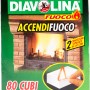 Diavolina accendifuoco, 80 cubi per camino e grill. Combustibile e accendifuoco per un fuoco sicuro.
