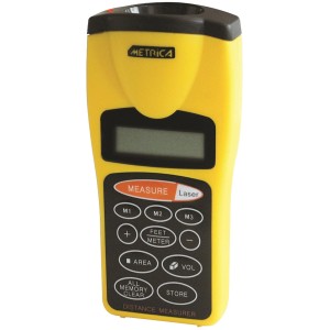 Misuratore giallo t.b.t. per misurazioni precise.