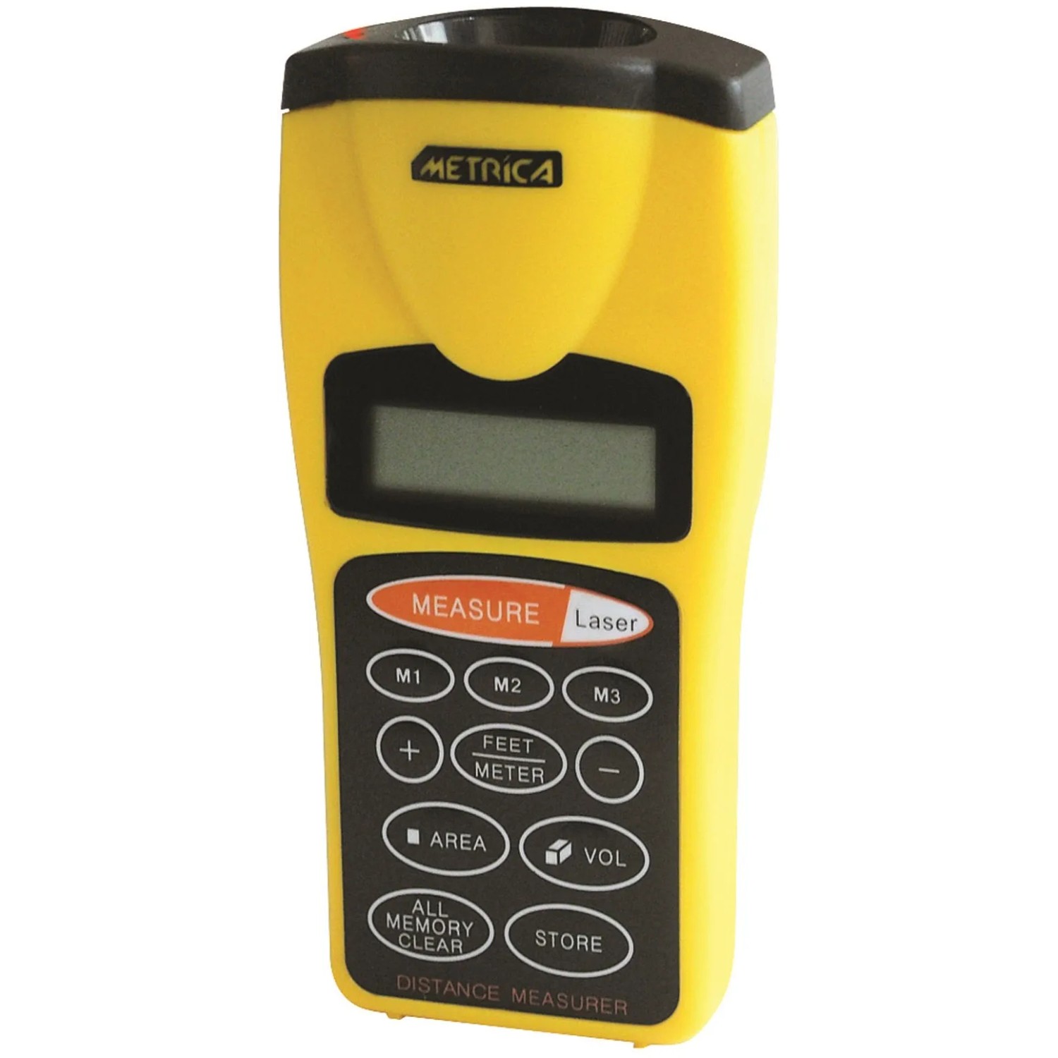 Misuratore giallo t.b.t. per misurazioni precise.