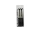 Set di 6 coltelli universali, coltelli da cucina con manici neri, confezionati.