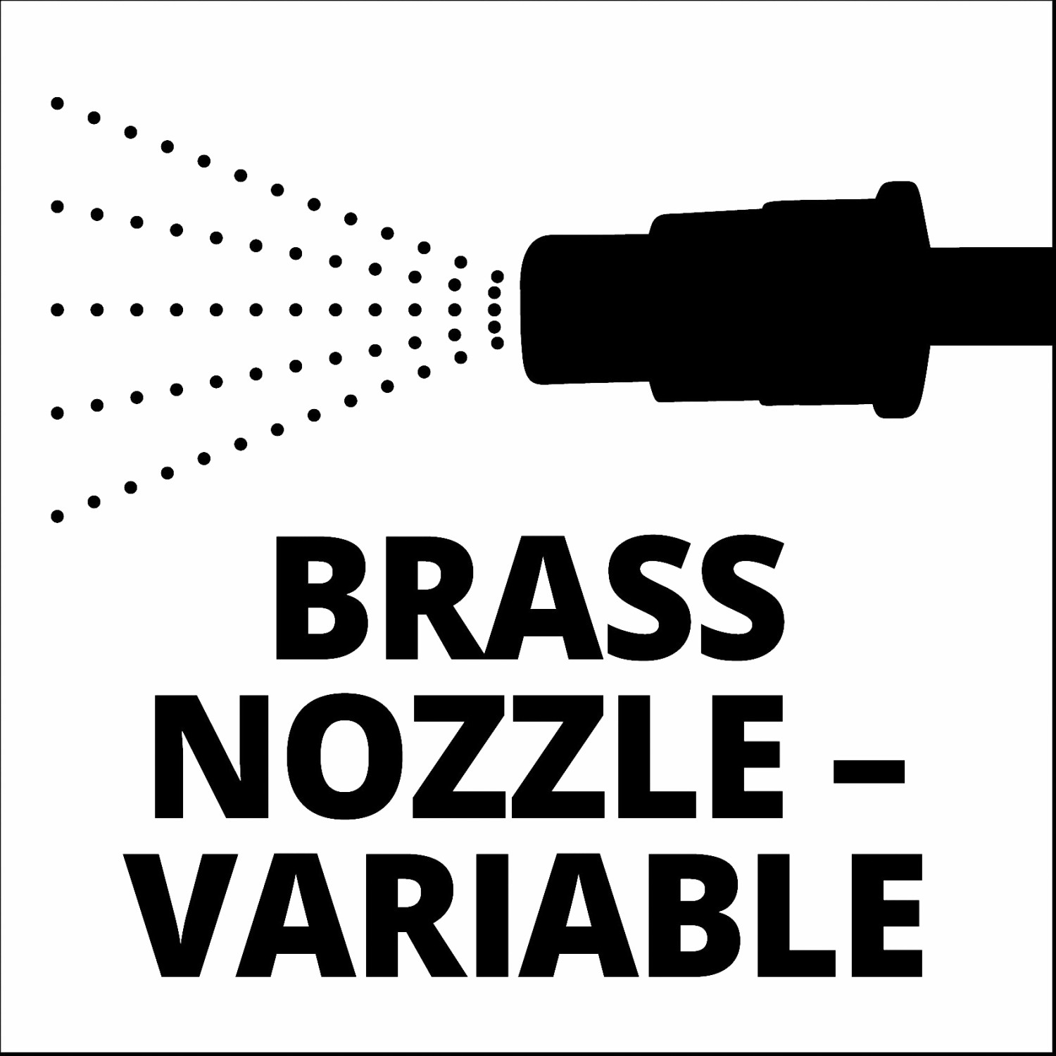 Einhell GE-WS 18/150 Li-Solo: Dettaglio dell'ugello in ottone variabile del nebulizzatore a batteria.