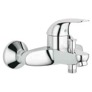 Miscelatore monocomando per vasca Grohe QuickFix Start Eco cromato, montaggio a parete.