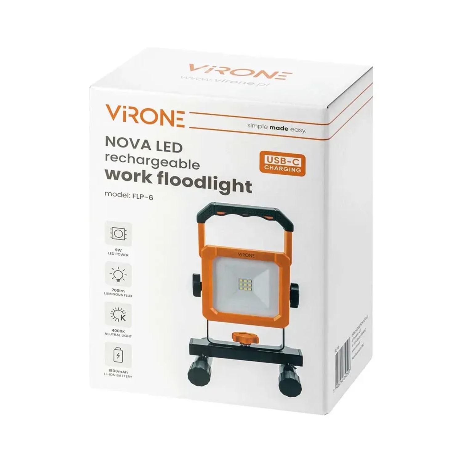Faro LED Frontale Ricaricabile COB USB - Torcia Da Lavoro Con Fascia Elastica - Impermeabile