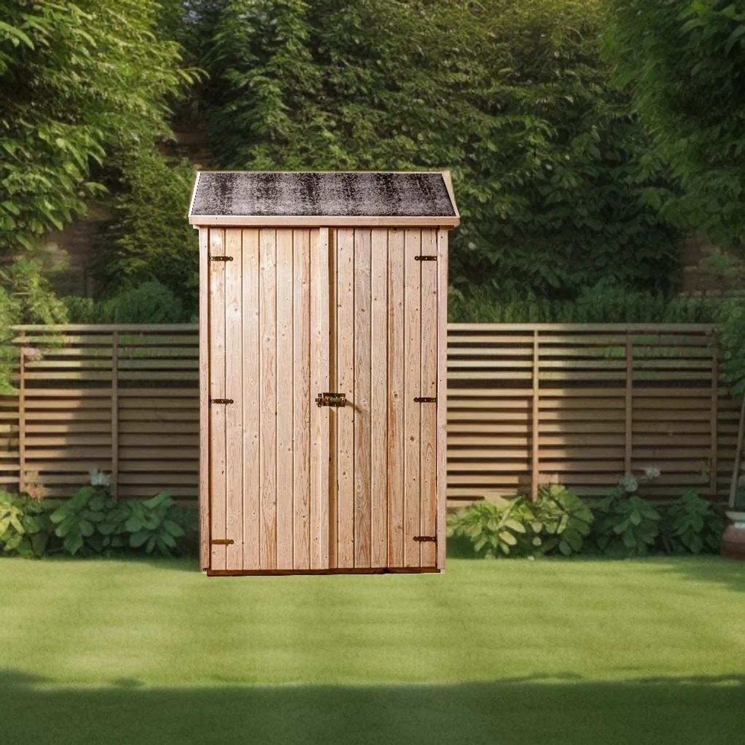 Casetta da giardino in legno sp 16 mm H206xL132xP65 cm_3