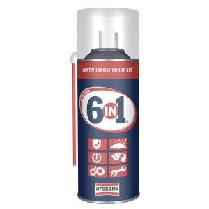 Arexons 6 in 1 lubrificante multiuso spray per diverse applicazioni.