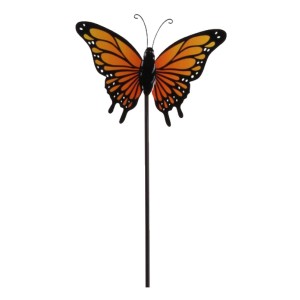 Decorativo t.b.t. paletto da giardino a farfalla per piante e vasi.