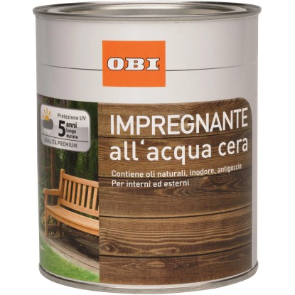 Impregnante per legno ad acqua a cera OBI bianco 2,5 l