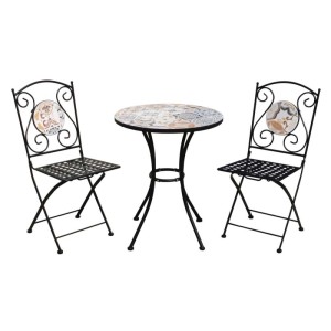 Salotto da giardino Garden Friend Sicily Tondo acciaio nero 2 posti