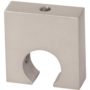 Supporto a soffitto per bastone per tenda Mydeco Next, effetto acciaio inox, per aste da 1,6 cm.