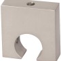 Supporto a soffitto per bastone per tenda Mydeco Next, effetto acciaio inox, per aste da 1,6 cm.