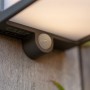 Applique solare a LED Lutec Doblo color antracite con sensore di movimento.