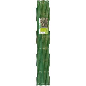 Grigliato estensibile t.b.t. verde per piante in giardino.