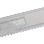 Lama a segmenti Stanley, 18 mm, confezione da 10 pezzi in contenitore di plastica trasparente.