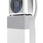 Climatizzatore split portatile Midea PortaSplit Cool, bianco-grigio. Condizionatore con unità esterna e tubo.